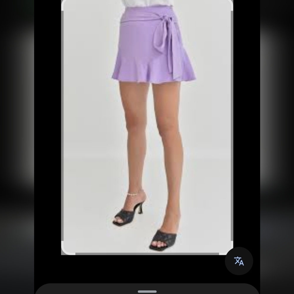 Zara Lilac Mini Skirt